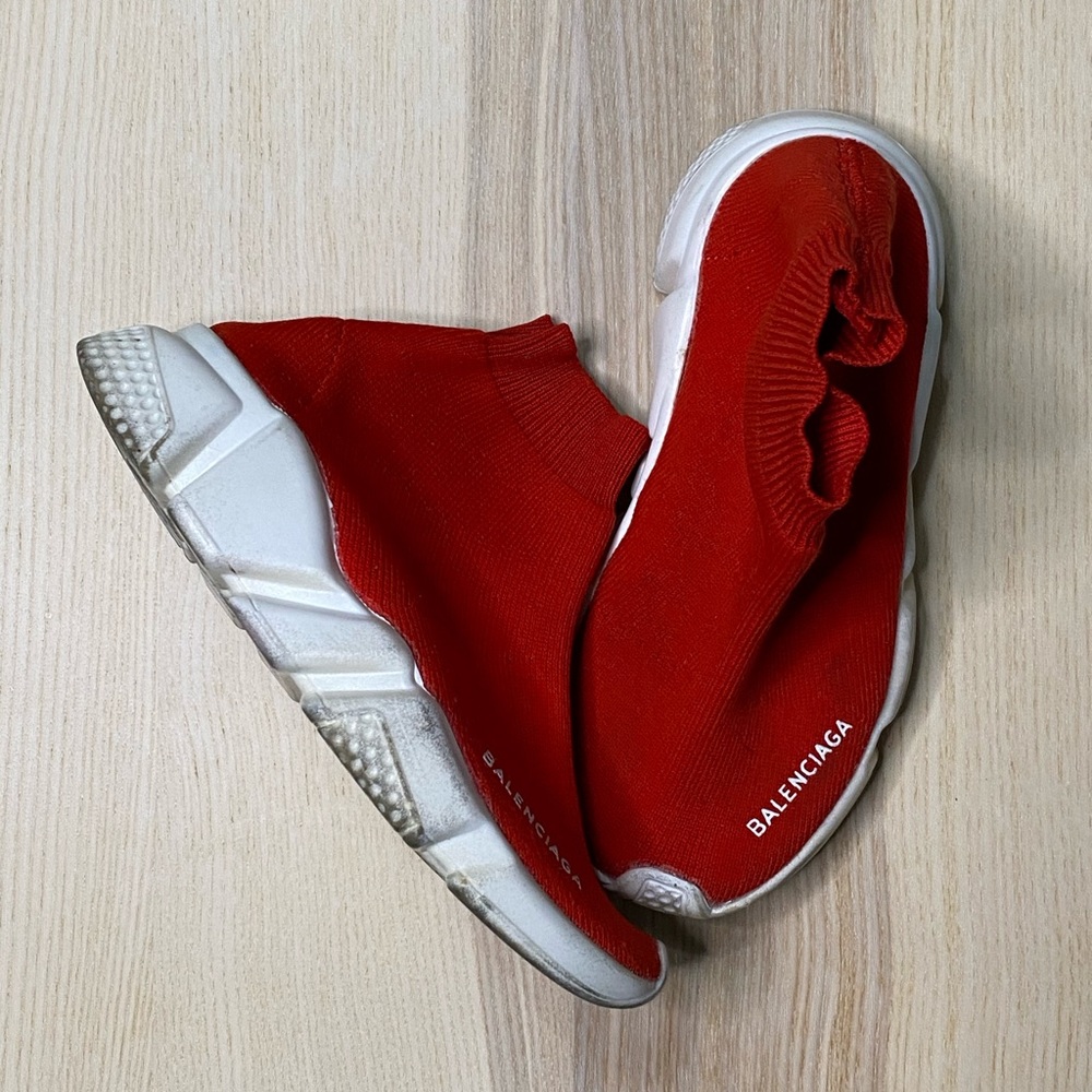 🛑SOLD🛑Kids Balenciaga Sneaker In Red US 11.5 Eur